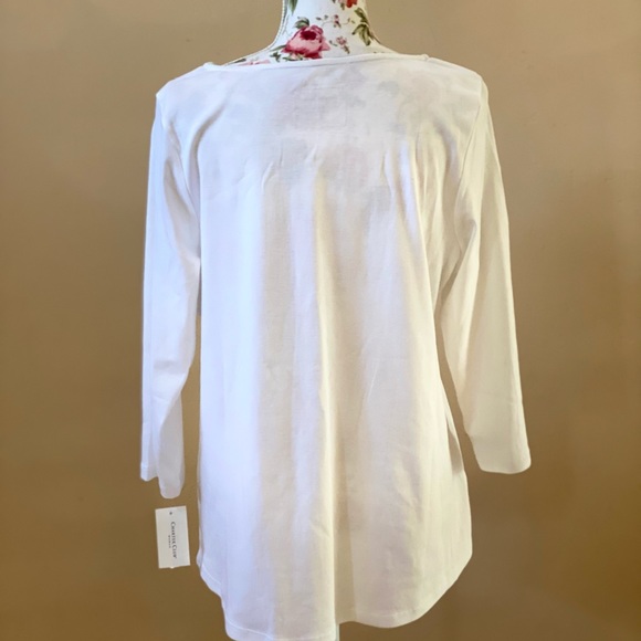 Charter Club 3/4 sleeve top - Picture 3 of 6